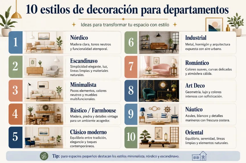 decoración de interiores para departamento