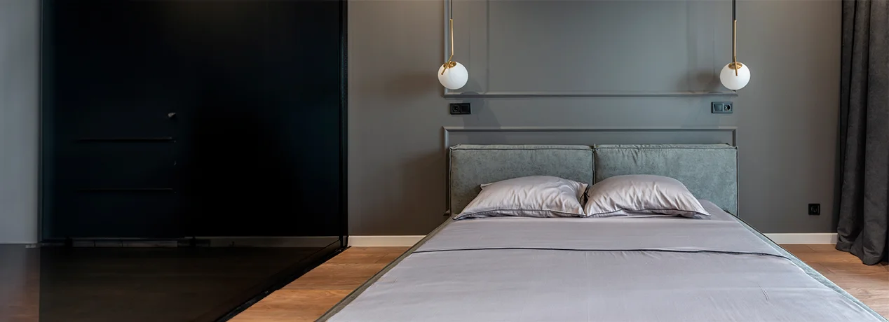 Dormitorio moderno color gris