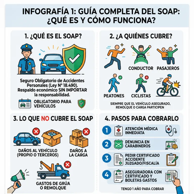 ¿Qué es el Seguro Obligatorio de Accidentes Personales (SOAP) en Chile?
